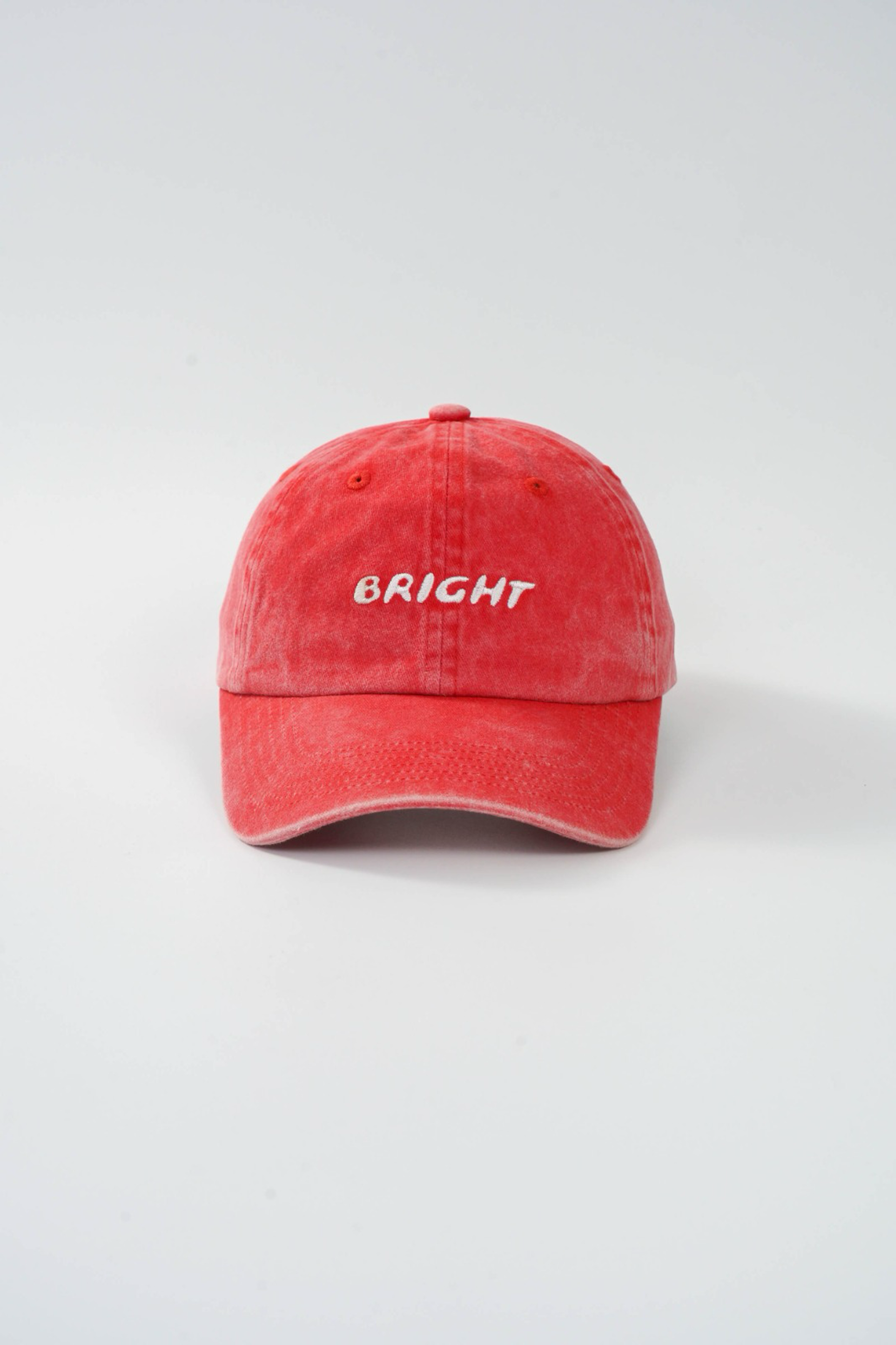 Bright Cap (Washed Red With White Logo)