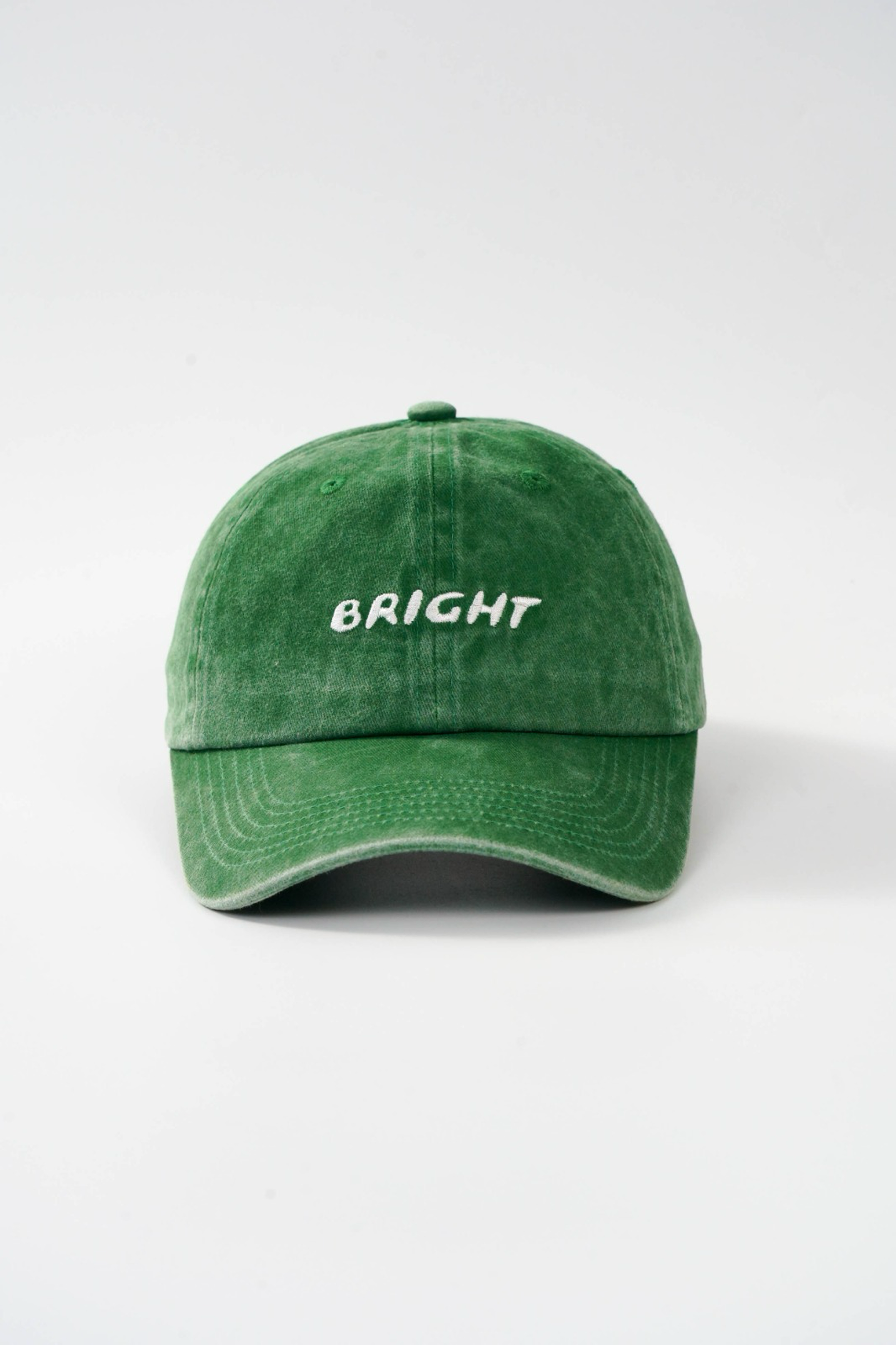 Bright Cap (Washed Green With White Logo)